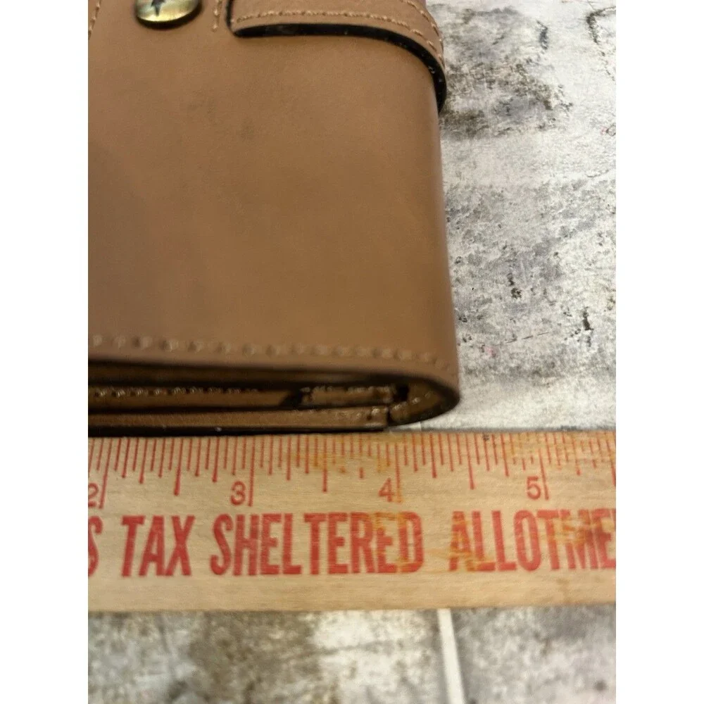 Patricia Nash Olmetta Leather Wallet Bifold Buckskin Color